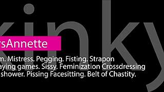 Жесткий фемдом рвет жопу грубым пеггингом и фистингом