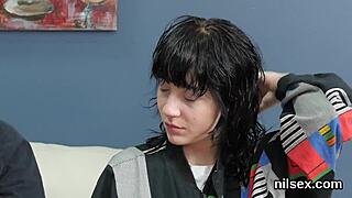 Naughty cutie dragged to butthole asylum for brutal anal therapy session