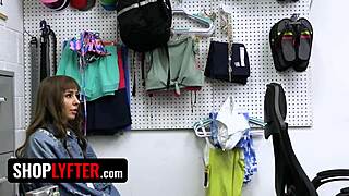 I caught the naughty teen shoplifting and ripped her clothes for a hardcore lesson.