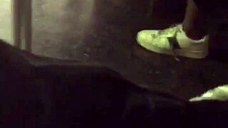 A big ass girl gets groped on the train.