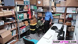 i got caught shoplifting, but chose this monster cock over the cops in the office.