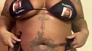 Ebony Creator Xsitebunny Rocks Custom Bikini in 2022 Style