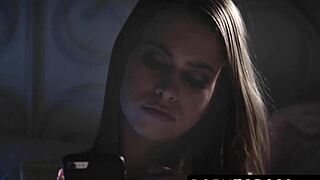 I watch the older man savagely pound the innocent girl's tight pussy bareback