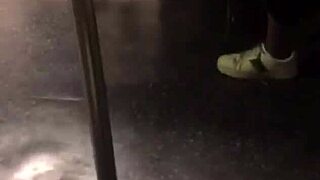 A big ass girl gets groped on the train.