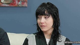 Naughty cutie dragged to butthole asylum for brutal anal therapy session