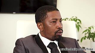 Busty Blonde Employee Sucks and Fucks Boss Isiah Maxwell