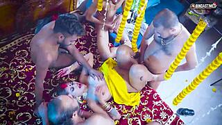 hey, check this gangbang suhagarat with indian wife on her 1st night with four husbands!