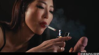 Ever Seen a Japanese Girl Smoking While Blowing Smoke on a Thick Cock?