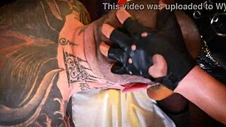 femdom mistresses dominate with strapon in wild pegging gangbang