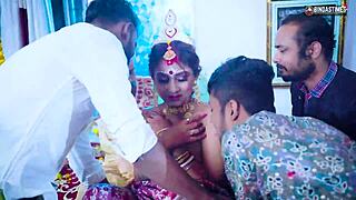 hey, check this gangbang suhagarat with indian wife on her 1st night with four husbands!