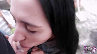 Massive Cumload Explodes in Her Mouth, She Swallows Every Drop