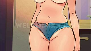 I watched the chubby teen do a job for the old man with her ass