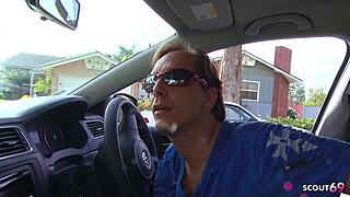 First experience with old guy for redhead teen