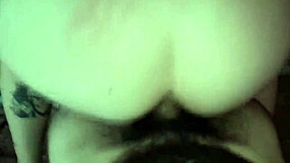 I fuck my curvy, busty Argentine stepsister with a huge cock, bent over