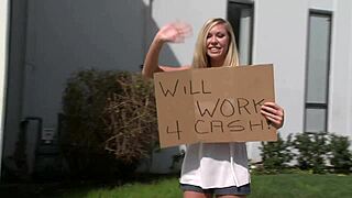 Blonde milf rocks high heels while sucking and banging hard