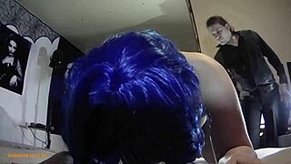 i'm the mazo bitch getting punished by my master, moaning in pain on cam