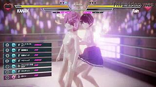 i'm in a lesbain battle with her pussy and stuff