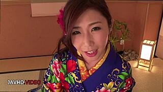 hey, wanna see ayumi shinoda in a kimono? how does this seductive milf blow and finger so passionately?