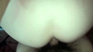 I fuck my curvy, busty Argentine stepsister with a huge cock, bent over