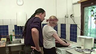 Man, I’m so nervous, my first time gettin’ banged by the boss at work... oops!