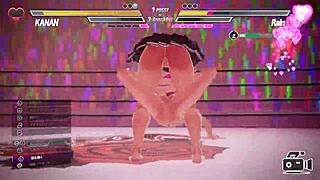 i'm in a lesbain battle with her pussy and stuff