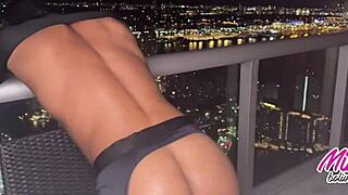 14 Inches Strap-On Sinks Deep into Masked Bitch