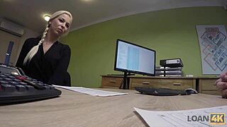 Cheeky Blonde Fucks for Mercedes Loan