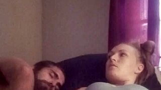 horny snow bunny plays with toys on her shaved pussy