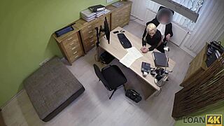 Cheeky Blonde Fucks for Mercedes Loan