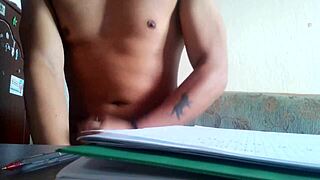 maluma tries solving a problem while jerking off