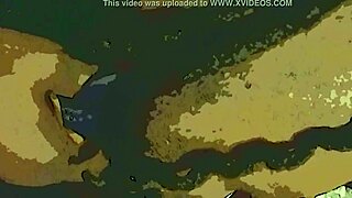 Ebony Amateurs Tag Team with Dildo and Tongue