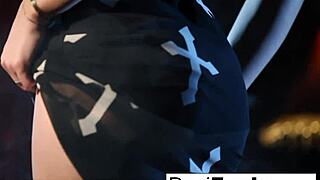 hot gothic vampire dani masturbates solo with big tits