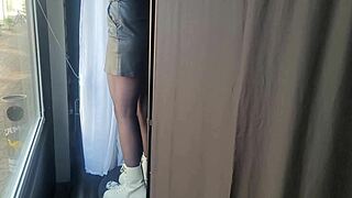 Manicurist Sucks and Teases Client's Dick