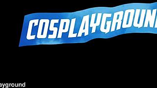 Tynn brunette Chanel Camryn i Ghostbusters cosplay ber om stor svart kuk blowjob og ansiktsfucking