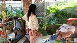 I was mutual masturbating outdoor with my stepsis, it was so hot and close up