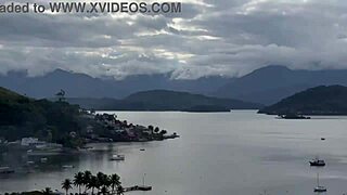 Black couple picks up beach stranger for home adventures