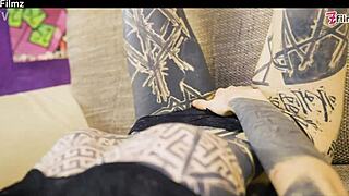 Tattoed goth couple in hard fucking and anal sloppy blowjob