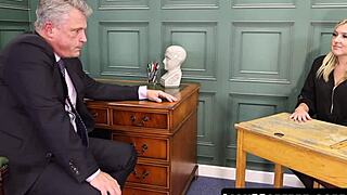 Stepmom charlie rae and gigi patsy suck principals cock in threesome