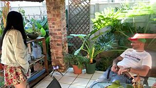 I was mutual masturbating outdoor with my stepsis, it was so hot and close up