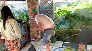 I was mutual masturbating outdoor with my stepsis, it was so hot and close up