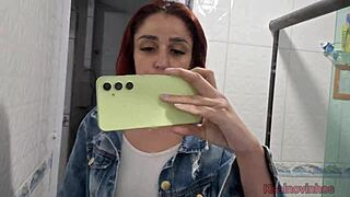 Married Redhead Flashes Ass to Driver, Fucks on Street