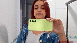 Married Redhead Flashes Ass to Driver, Fucks on Street