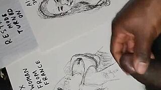 How to finish a tit sketch with cum?