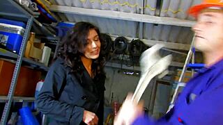 In this rough roleplay, the European whore gets her ass fucked hard, leading to wet pussy orgasm.