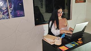 colombian teacher fucks nerd in classroom with big ass