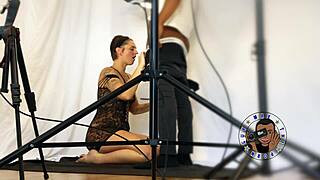 ella's sloppy bbc blowjob in season 4 bts?