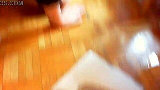 Bathroom floor blues with big pee, naked tits, and dirty talk from fat european amateur.