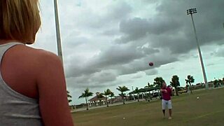 Blonde milf picked up at park, stuffed with young cock in tight pussy. Her gaping ass takes a pounding too.