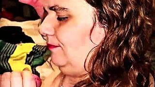 Blow job cumshot with big tits and monster cock