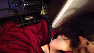 sexy horny brunette licks ass and gets face fucked